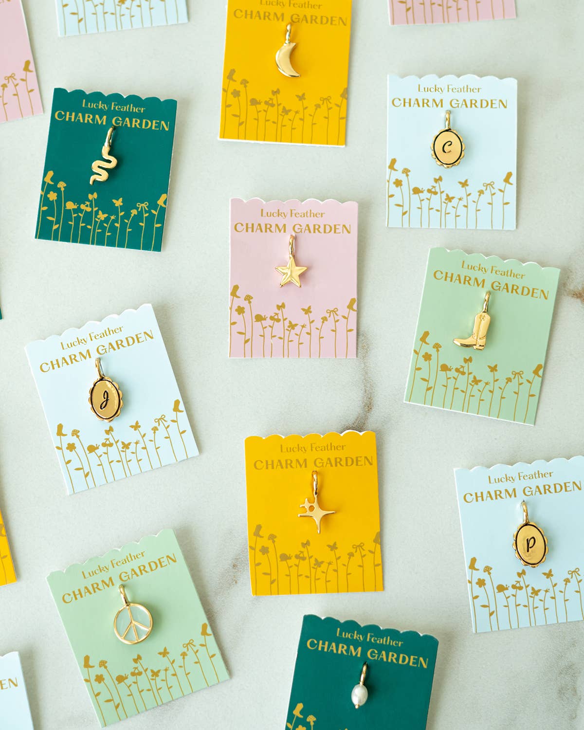 Charm Garden Gold Pendants