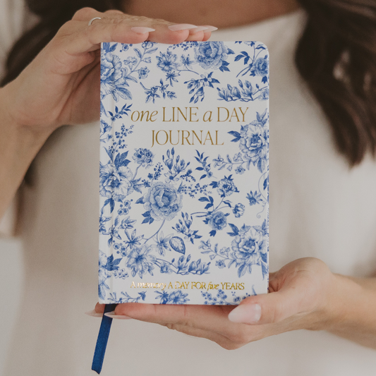 *NEW* Blue Delft One Line A Day Fabric Journal