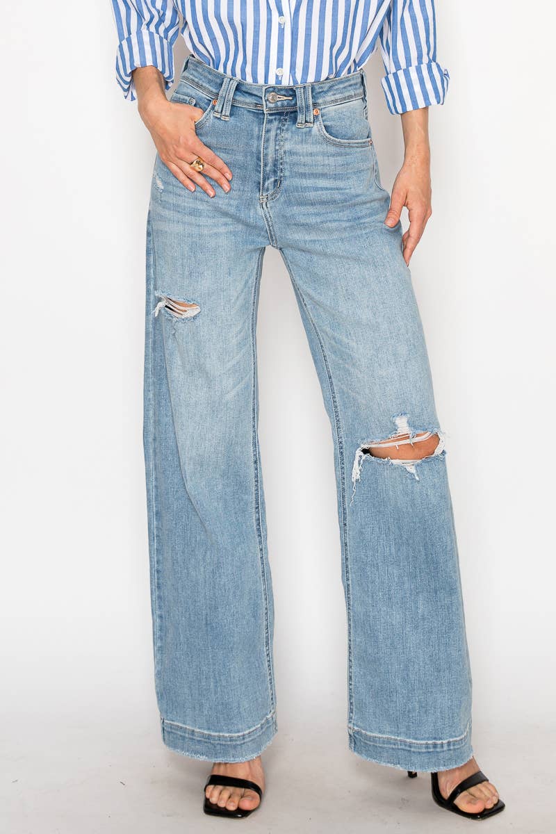 CORSET HIGH RISE MODERN WIDE JEANS
