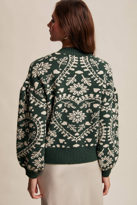 Jacquard Knit Sweater