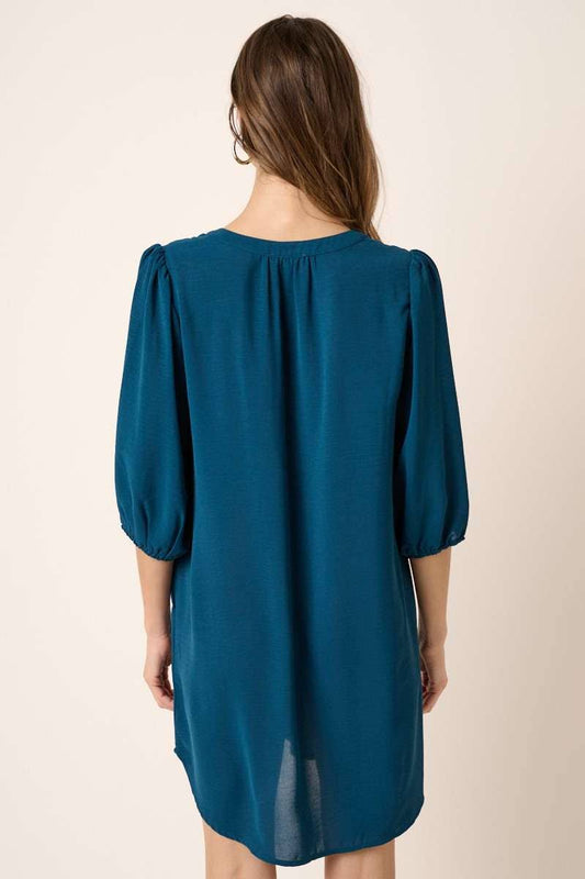 3/4 Sleeve Shift Dress