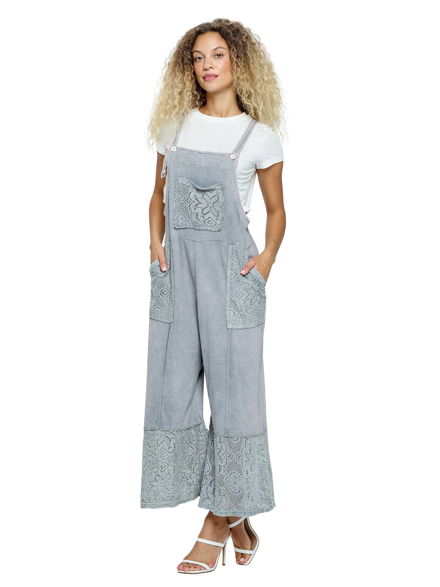 Overall Hippie Lace Patchwork