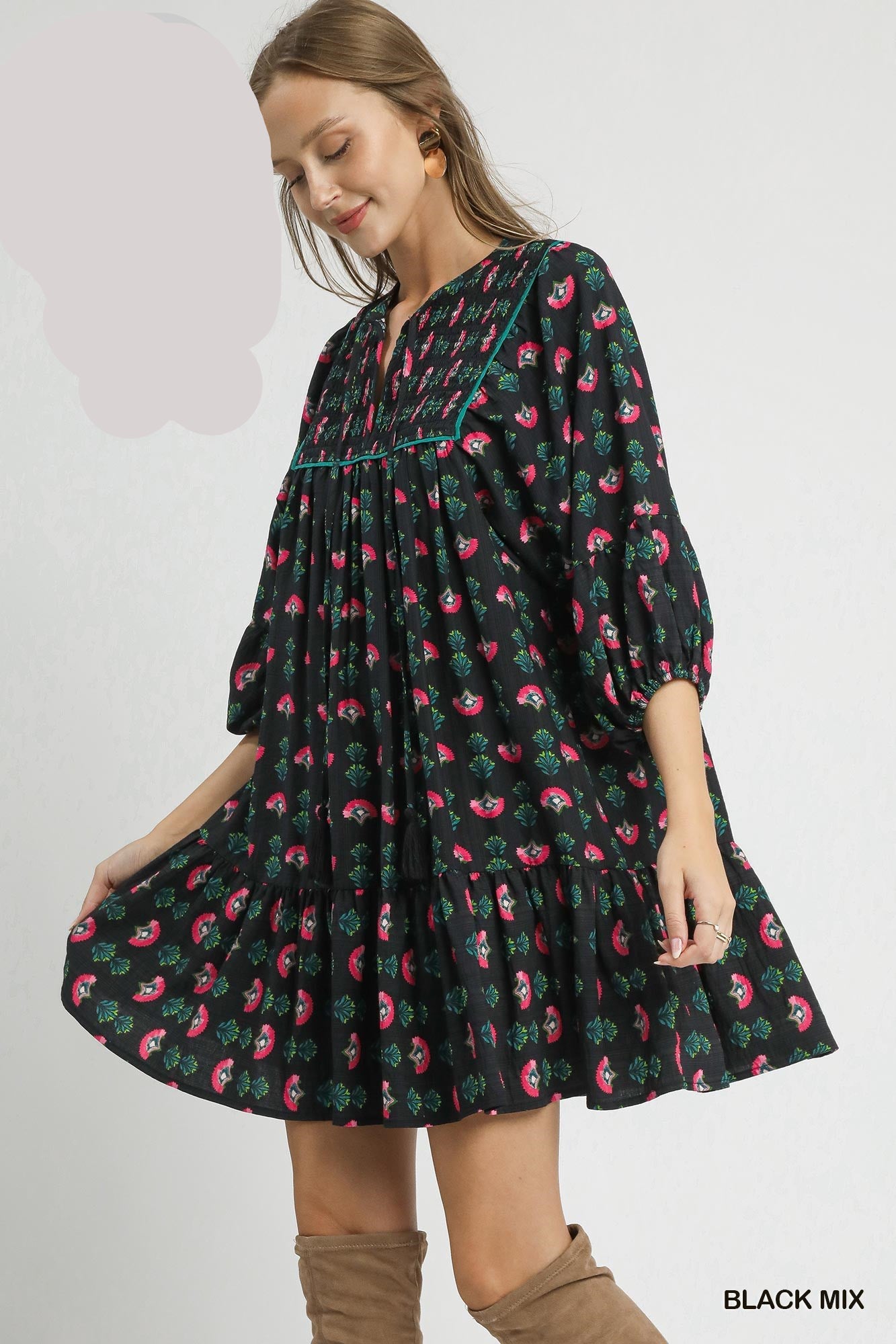 Floral Boho Mini Dress