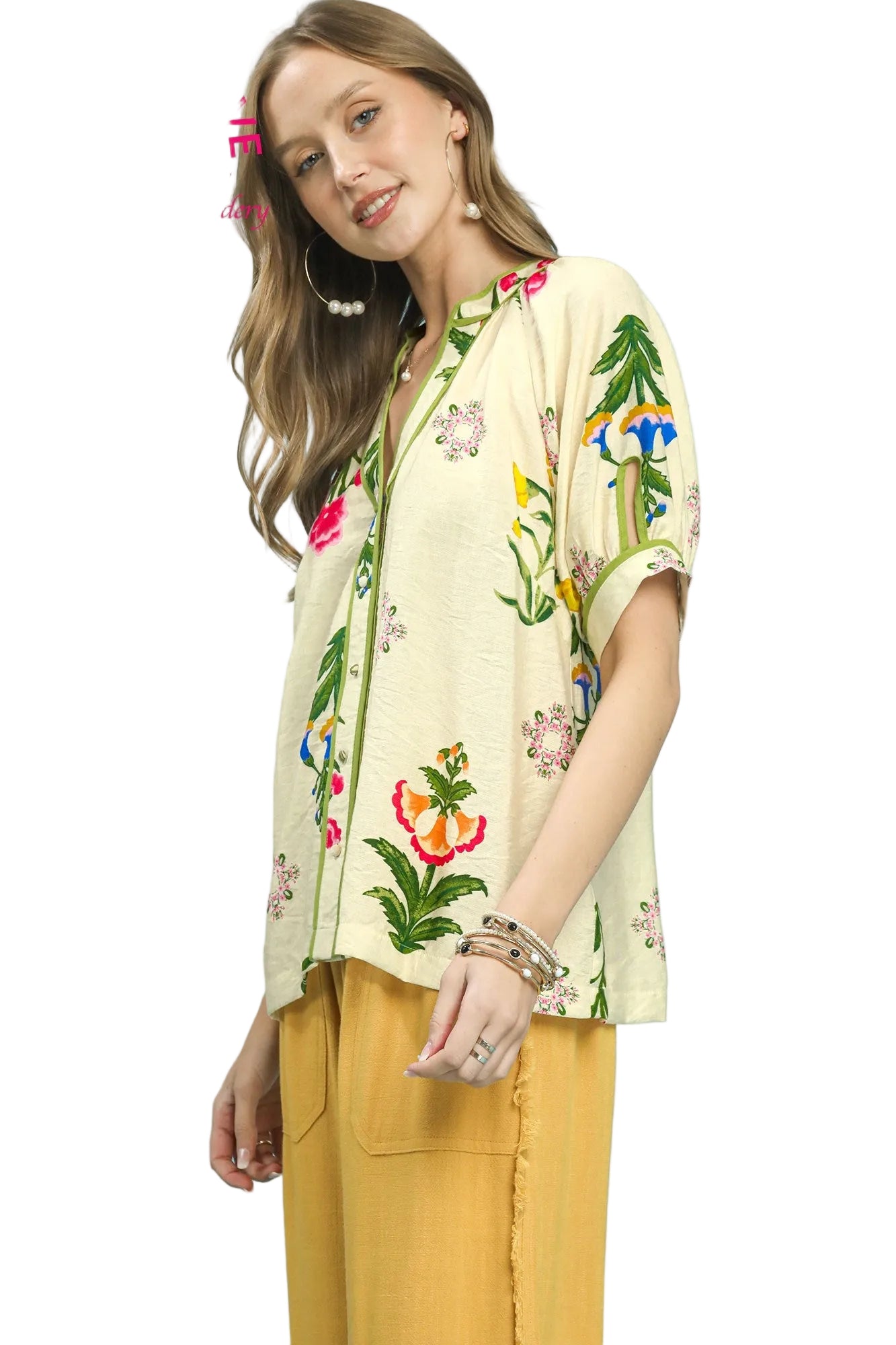 Botanical Print Blouse