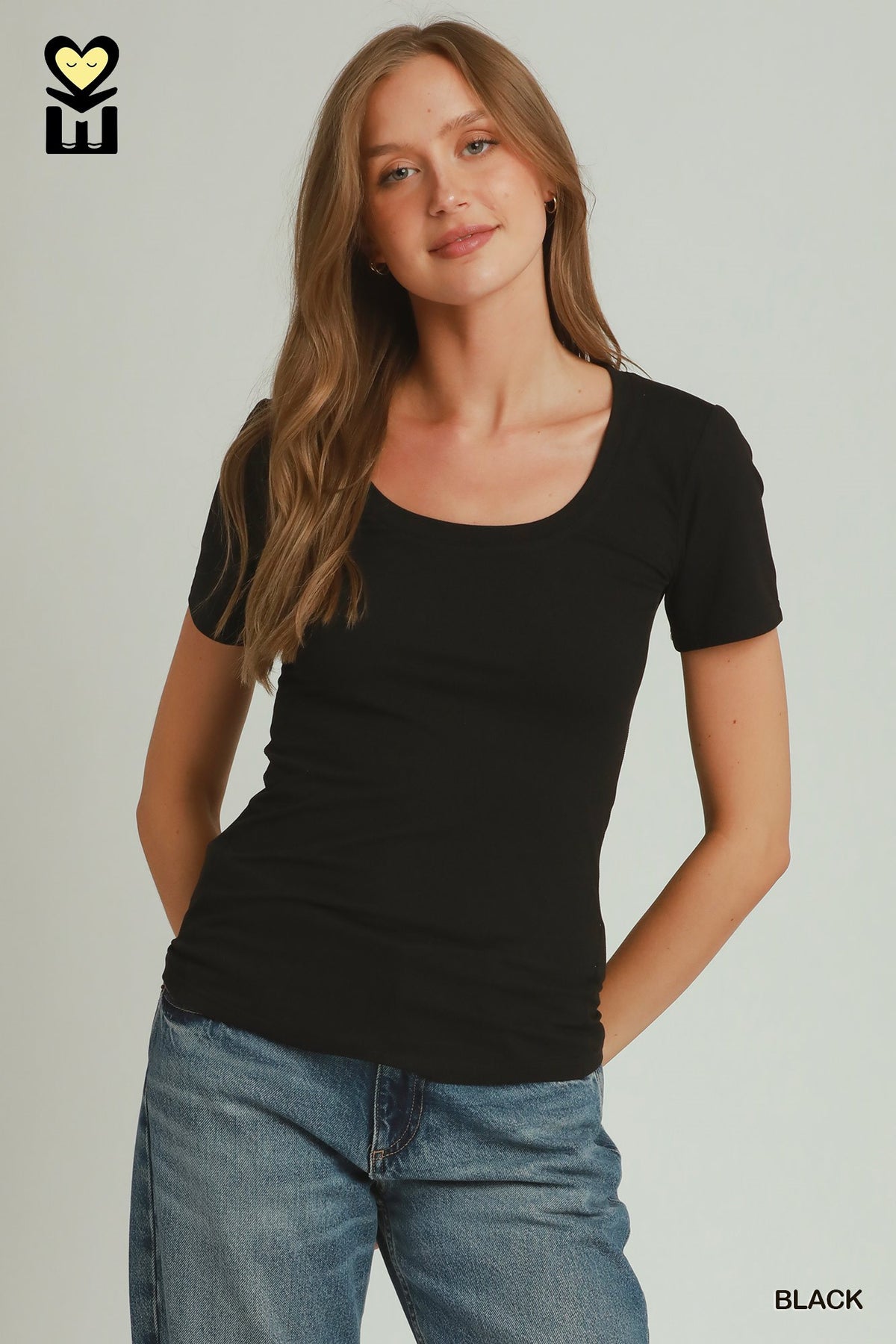 Second Skin Scoop-neck Tee