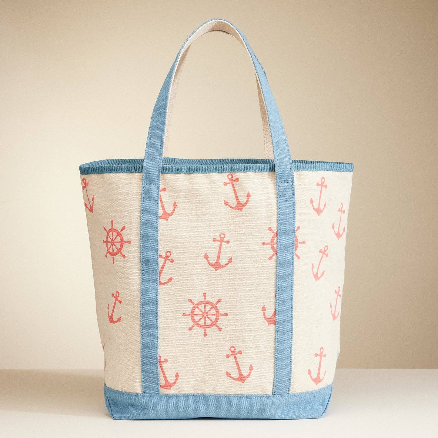 Nautical Theme Canvas Tote Beach Bag