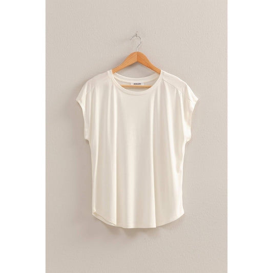 Relaxed Dolman Short Sleeve Top