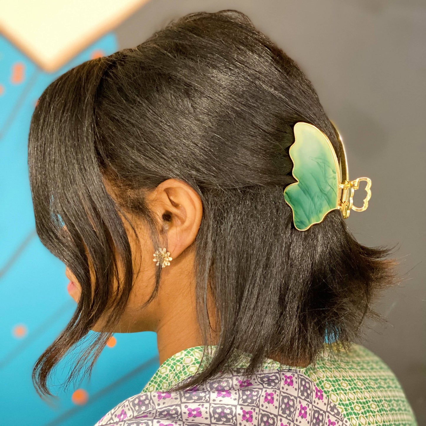 Resin Butterfly Hair Claw