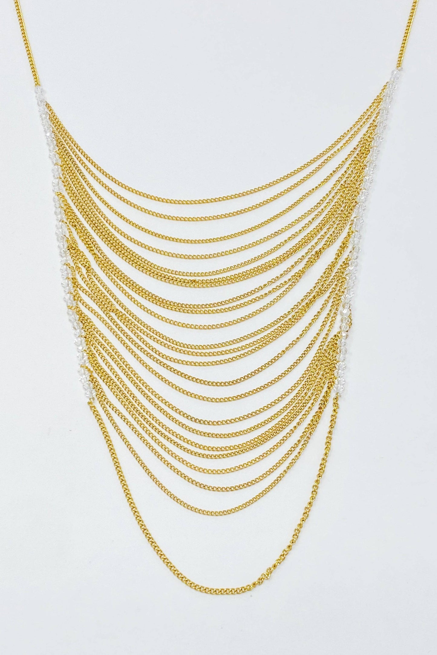 Arched Chain Drop Necklace