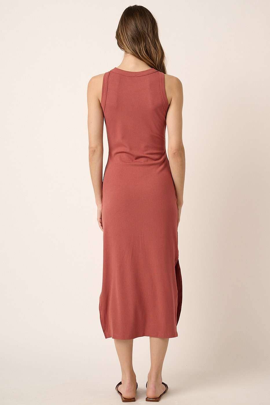 Premium Ribbed Knit Tank Dress