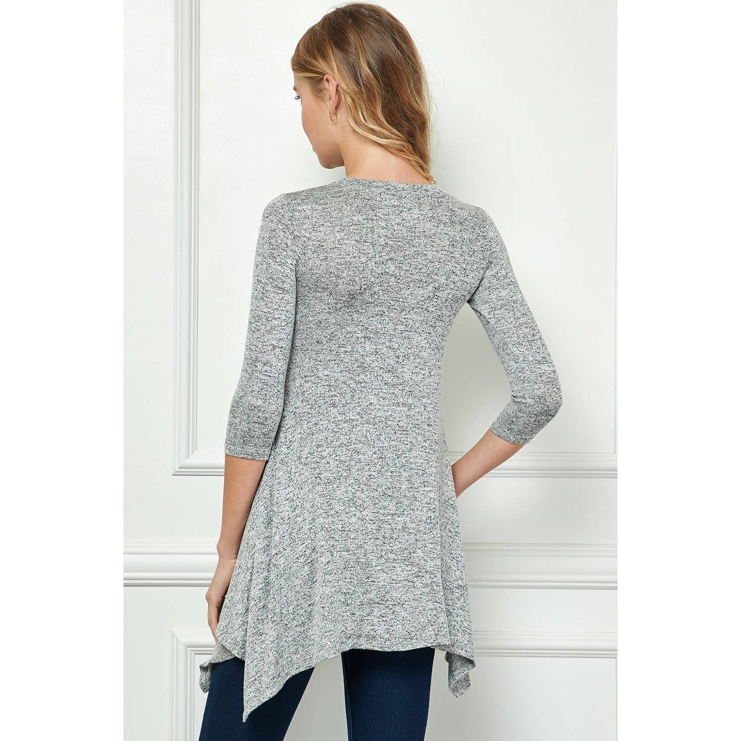 Asymmetrical Hem Tunic Top