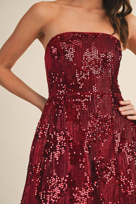SEQUIN TUBE DRESS
