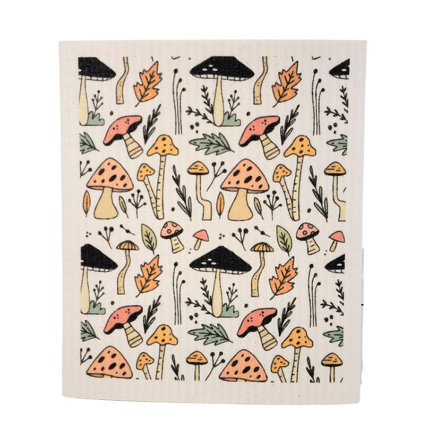 Mushroom Pattern Swedish Dishcloths - Sponge cloth
