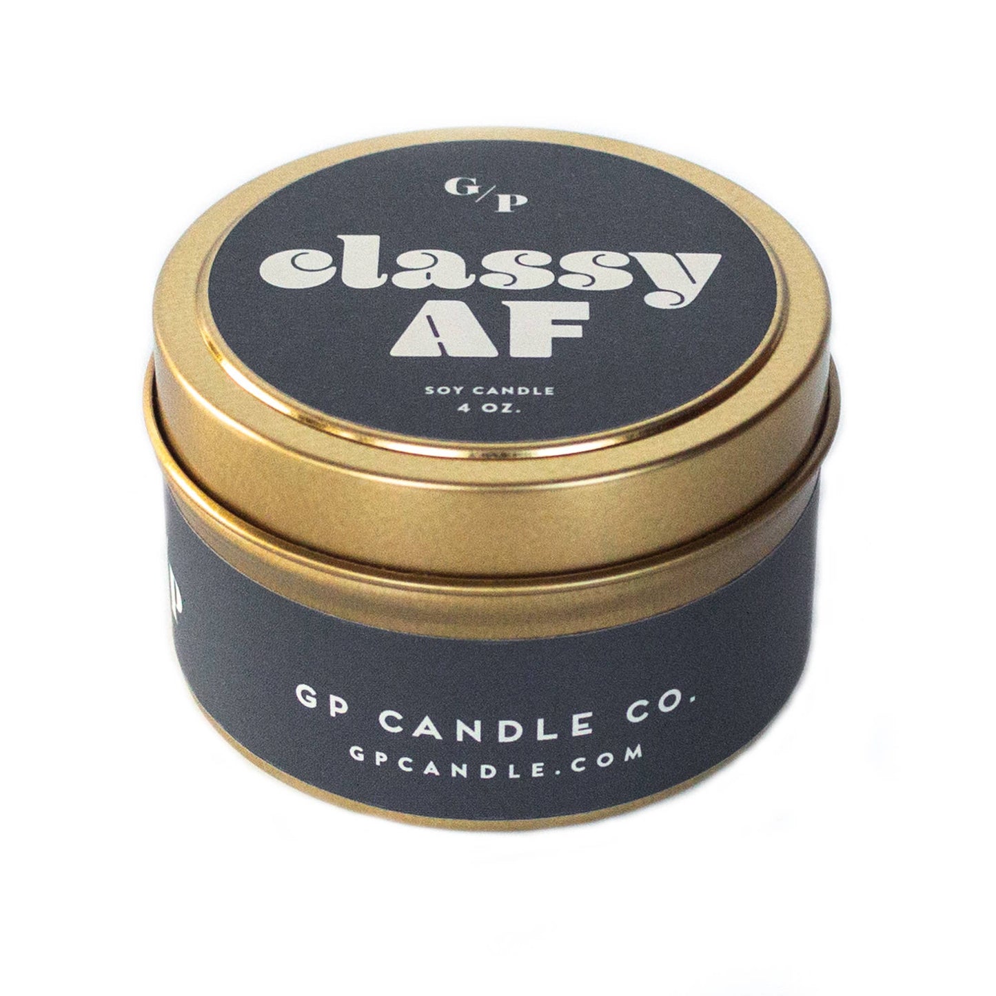Classy AF 4 oz. Candle Tin