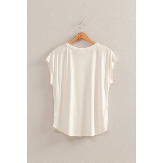 Relaxed Dolman Short Sleeve Top
