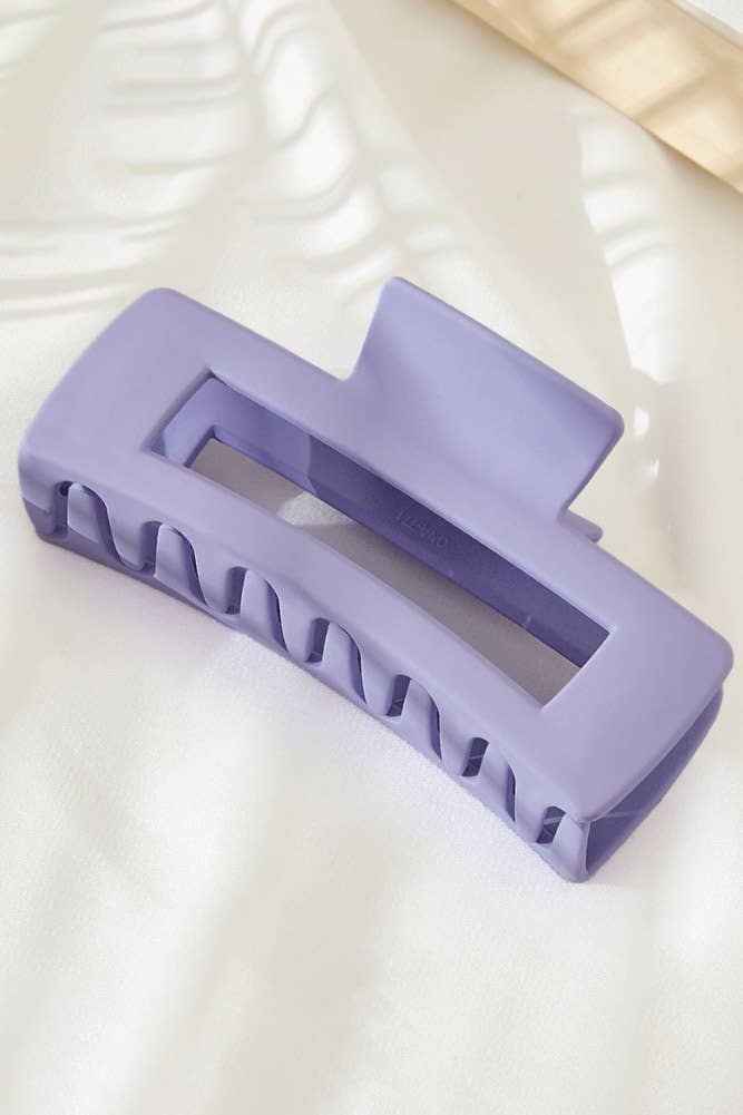 Matte Rectangle Hair Clip