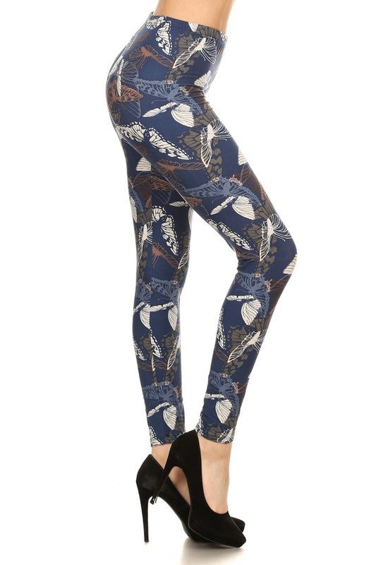 Moth Print Leggings