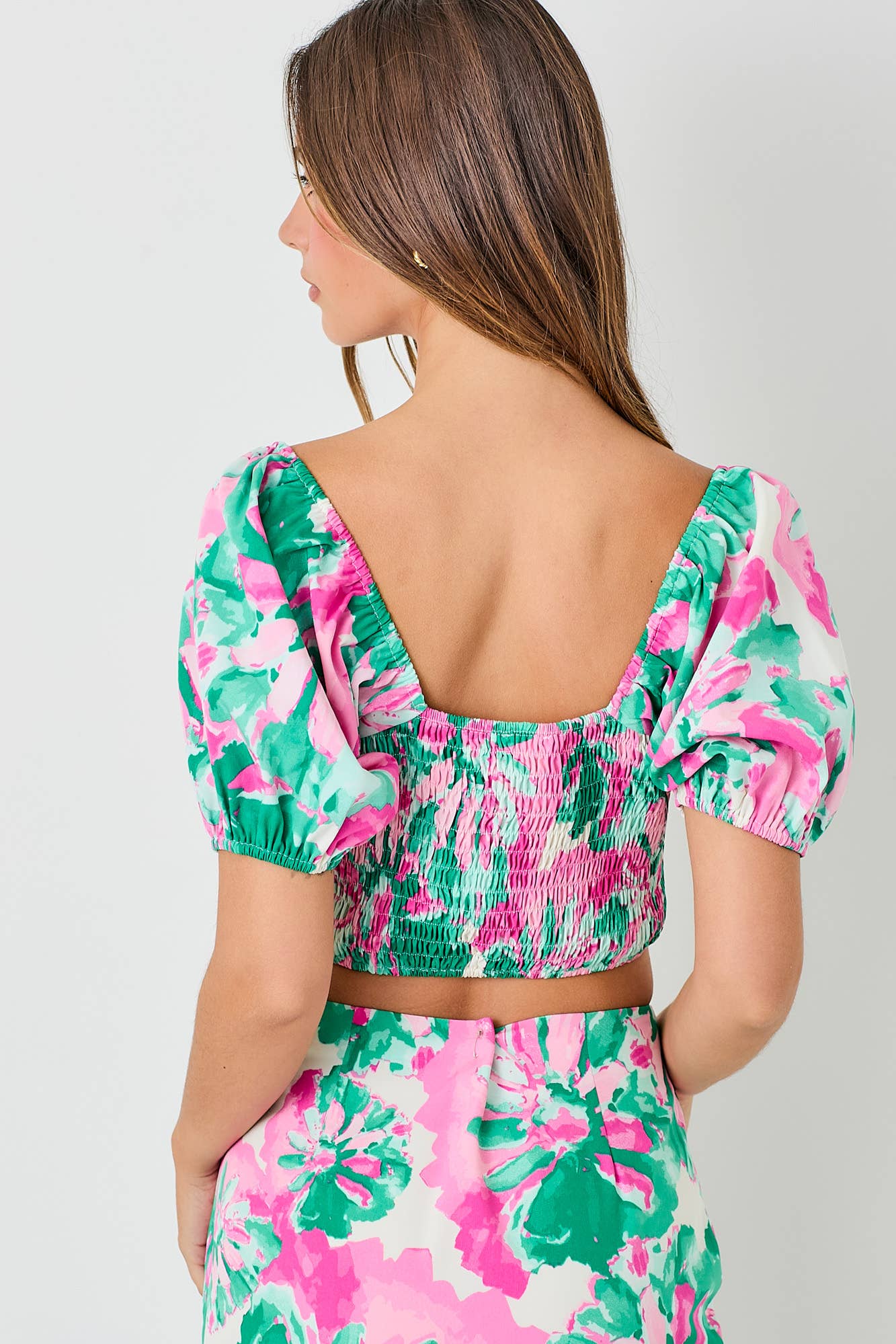 SMOCKED BUST TOP