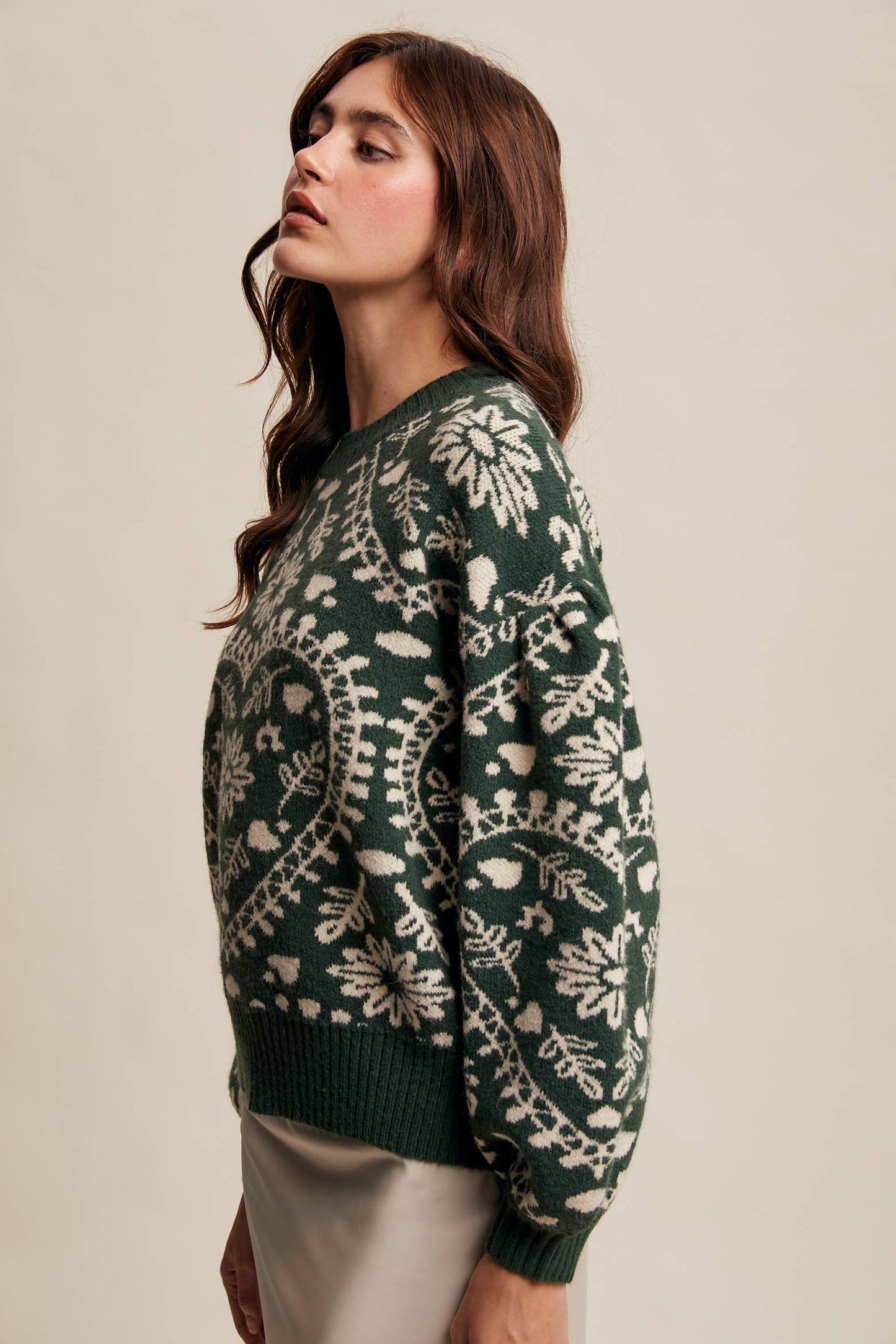 Jacquard Knit Sweater