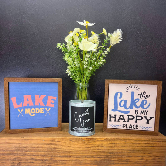 Lake Mode - Summer Decor Cabin Sign