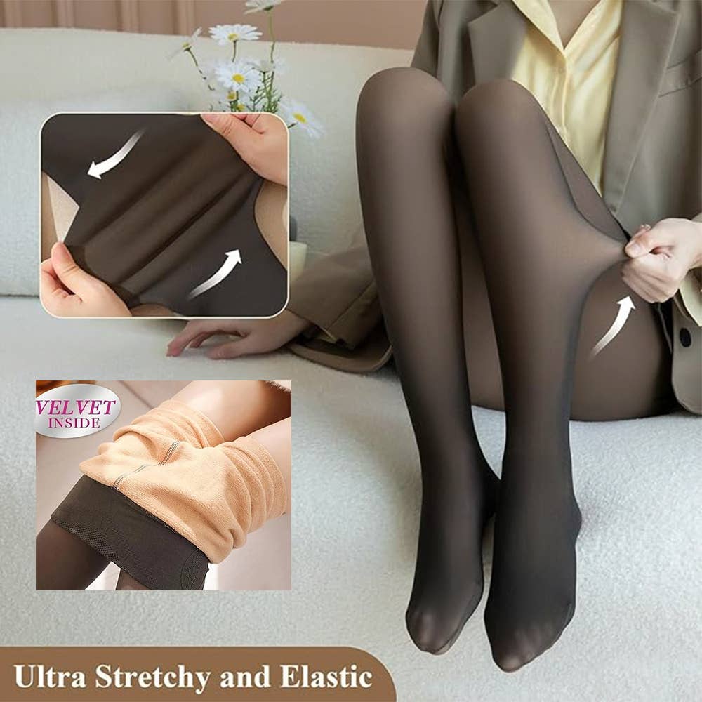 Opaque Fleece Lined Tights