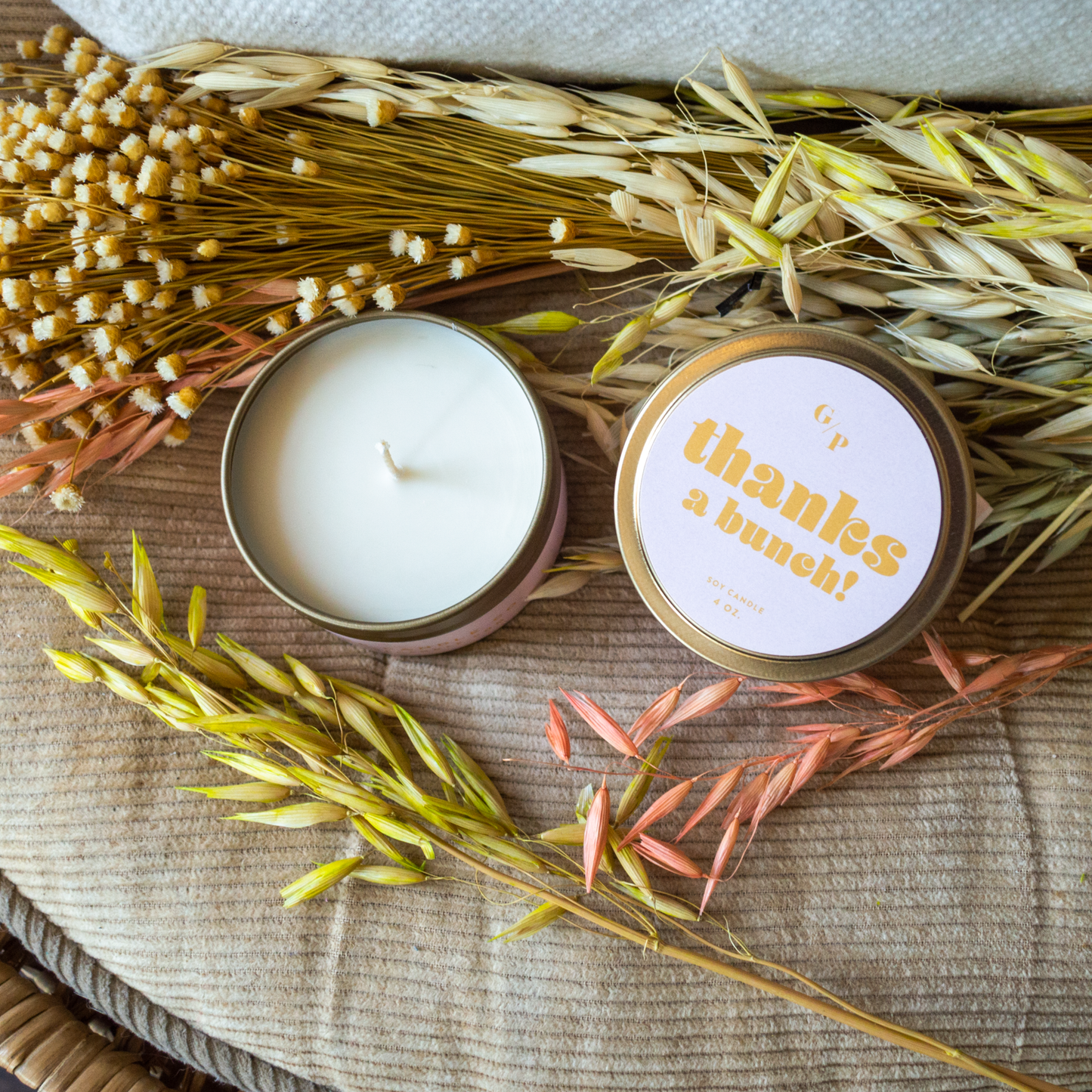 Thanks A Bunch 4 oz. Candle Tin