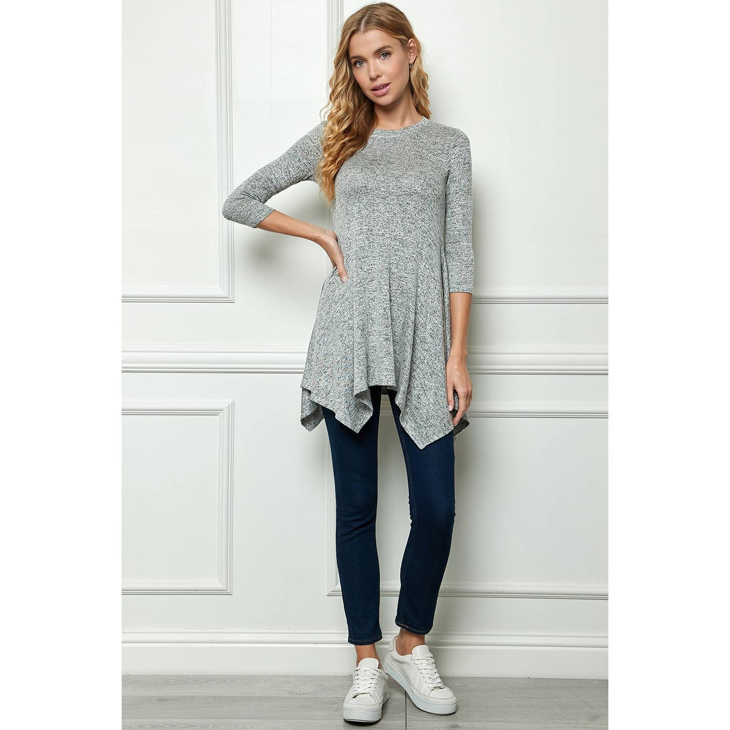 Asymmetrical Hem Tunic Top