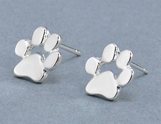 Mini Paw Print Stud Earrings