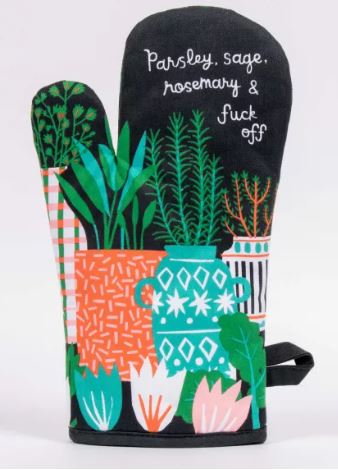 Parsley Sage, F Off Oven Mitt