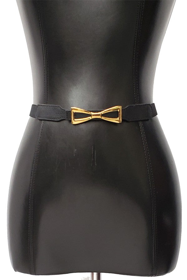 Skinny Stretch Bow Belt