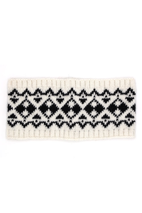 Aztec Patterned Ear Warmer