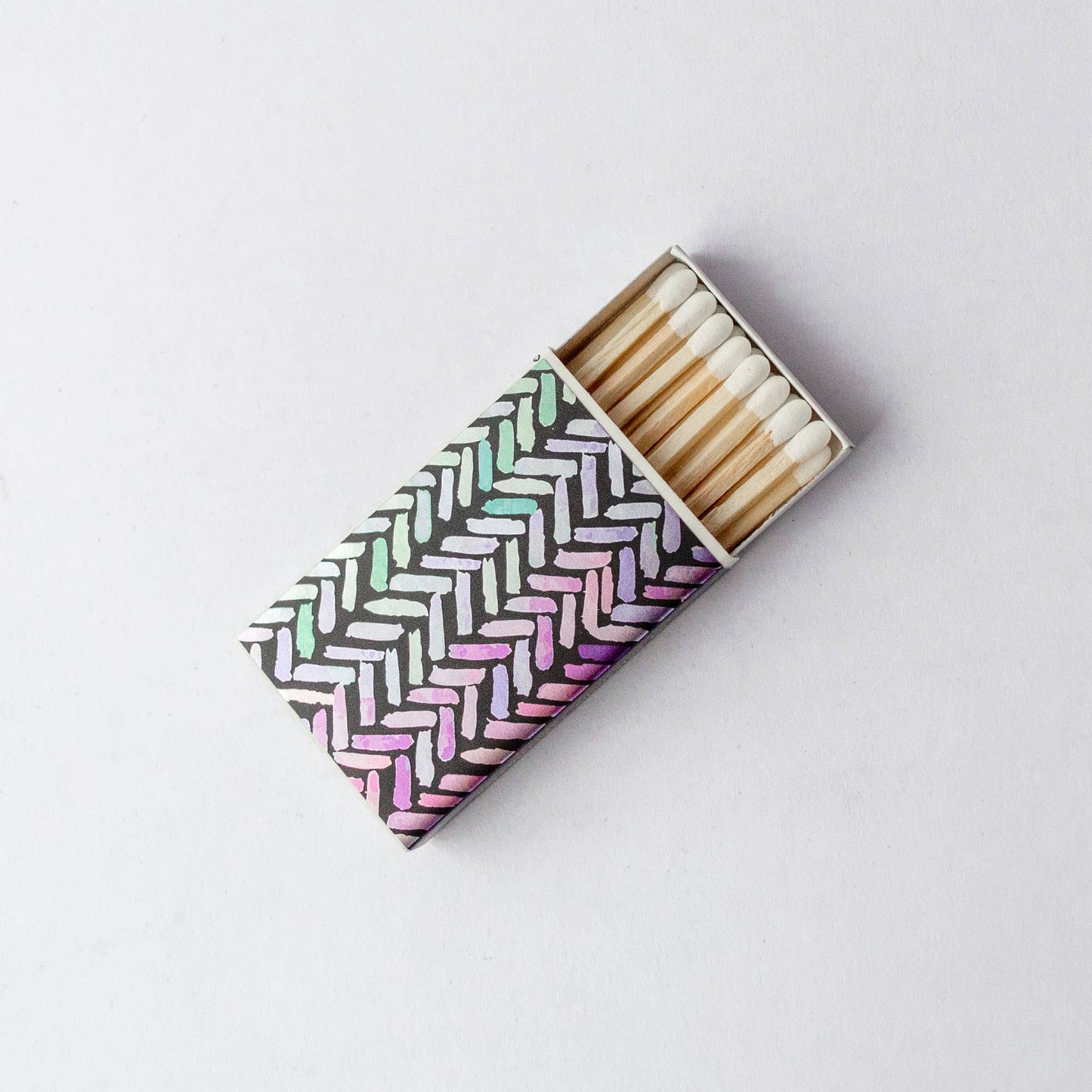 Metallic Brush Strokes - Small Matchbox: Classic 2"