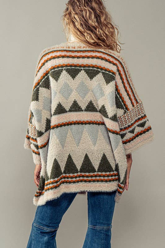 Rustic and Geometric Cardigan