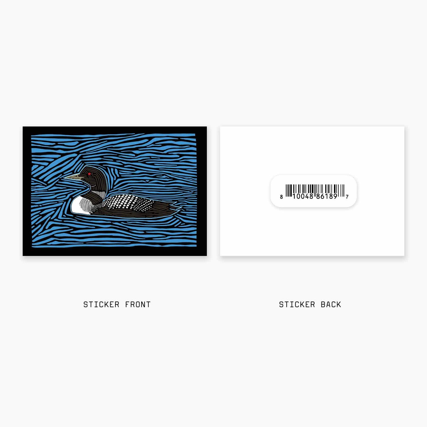 Cut Loon - 3" Art Sticker