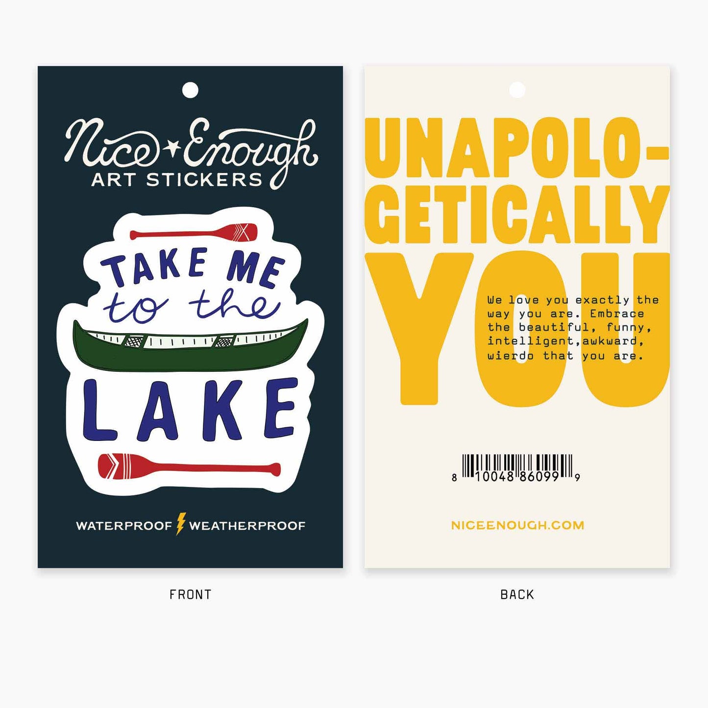 To the Lake - 3" Art Sticker