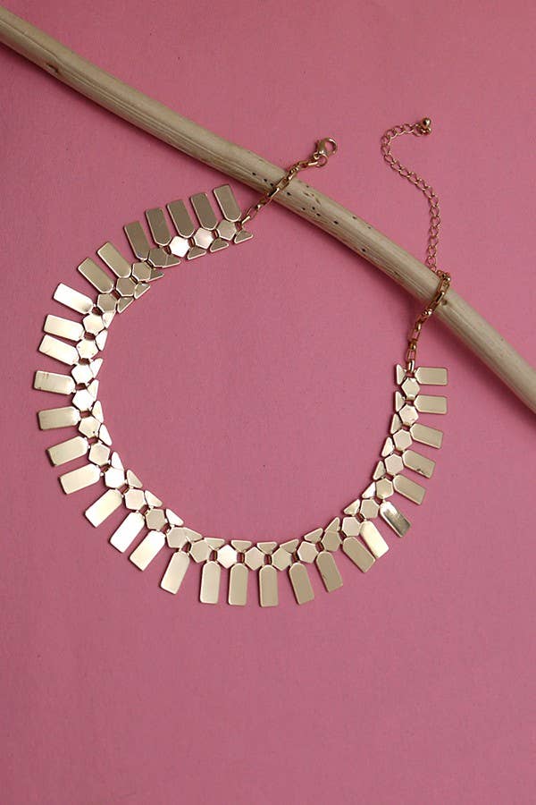 GEOMETRIC FRINGE NECKLACE