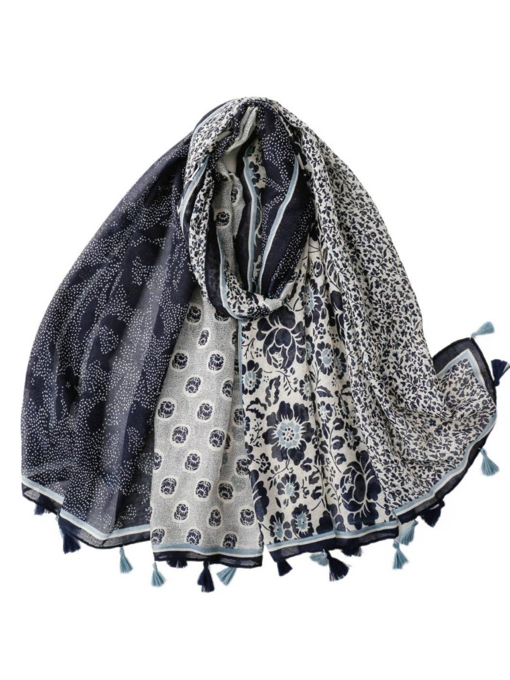Boho Patchwork Wrap Scarf