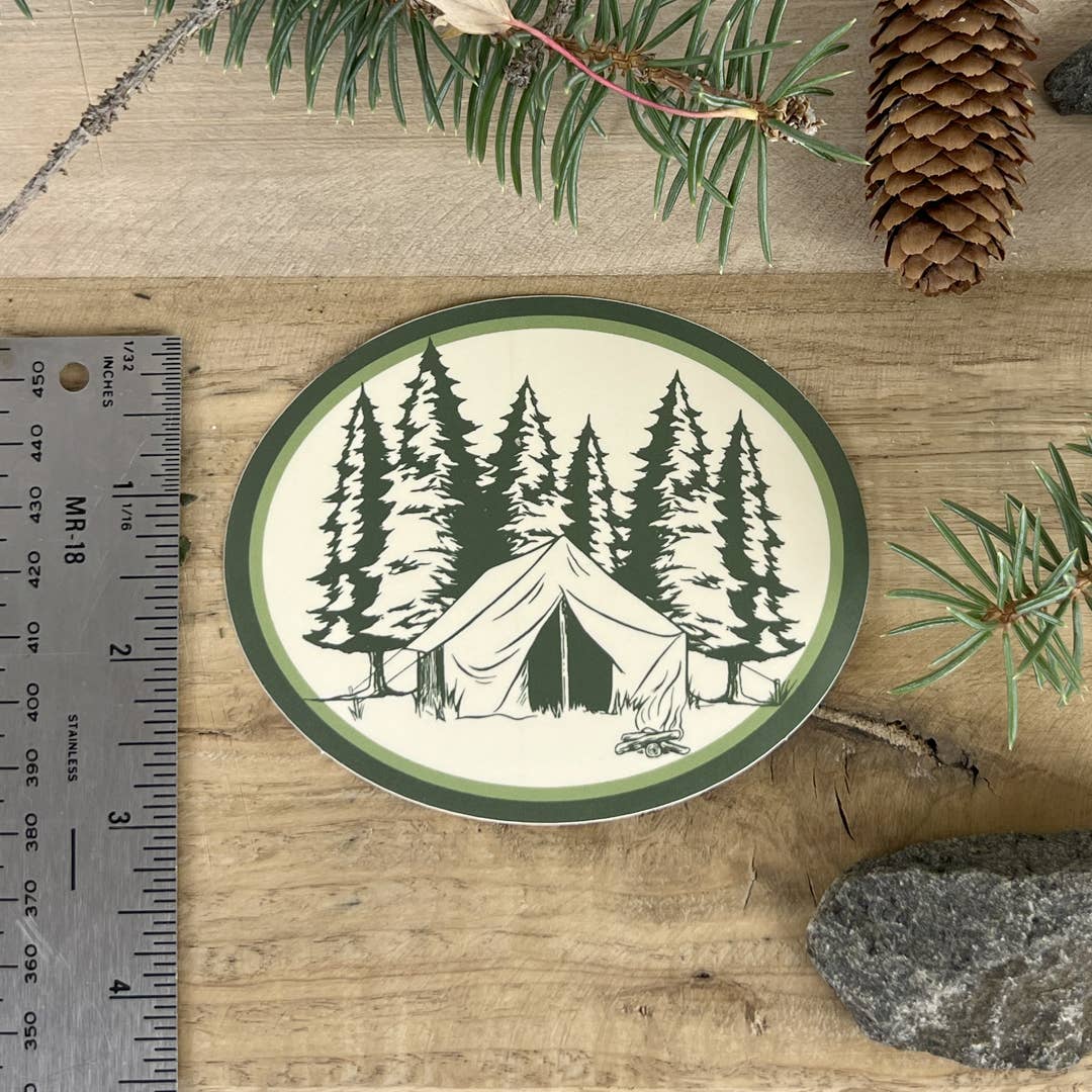 Camping Sticker