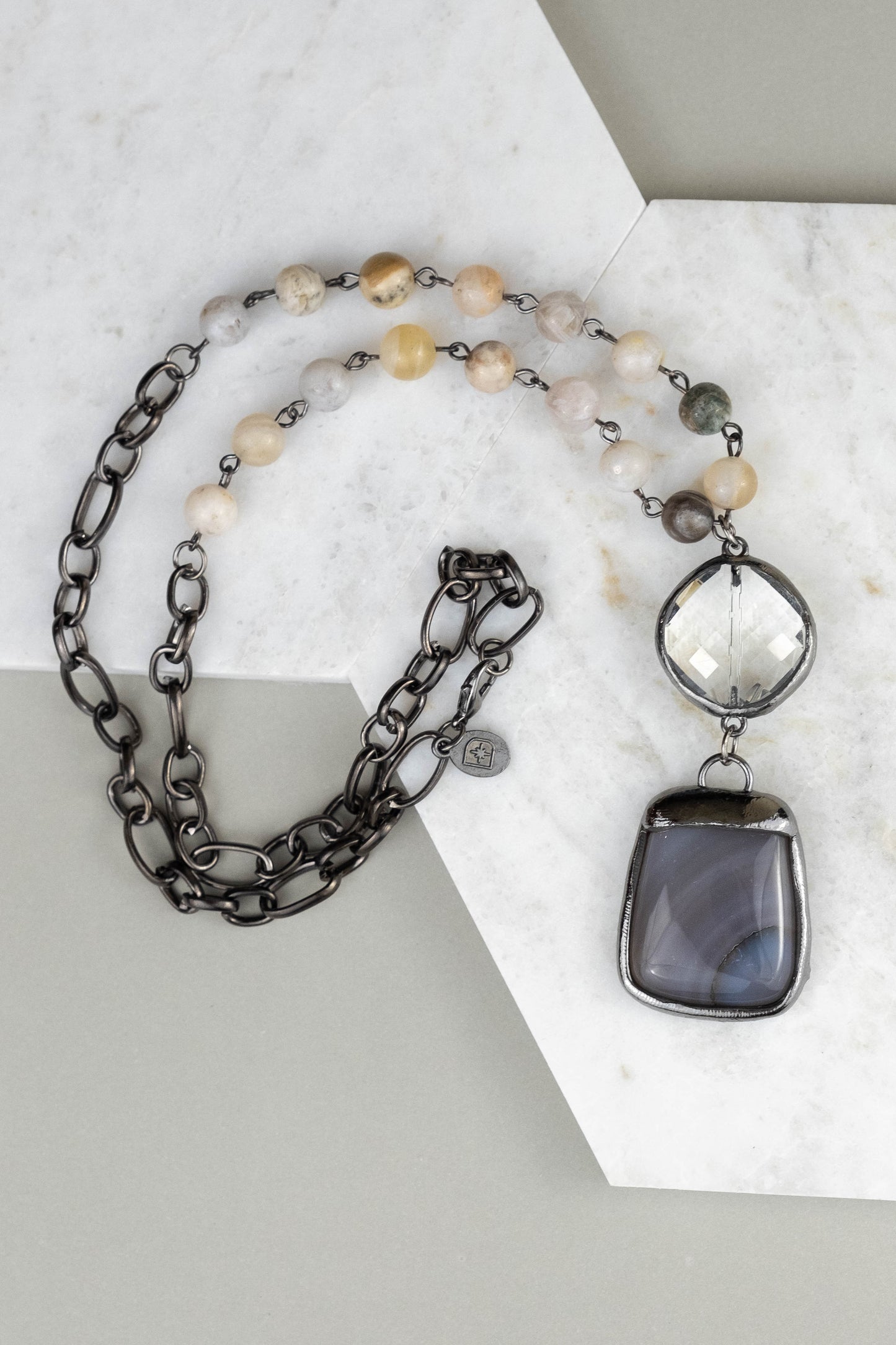 Bamboo Agate Necklace