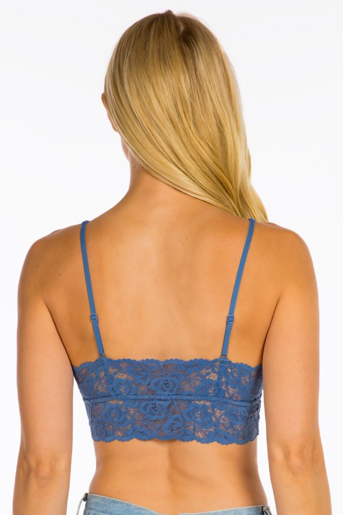 Lace Back Ribbed Bralette