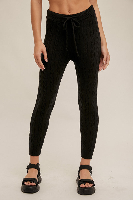 Cable Knit Sweater Leggings