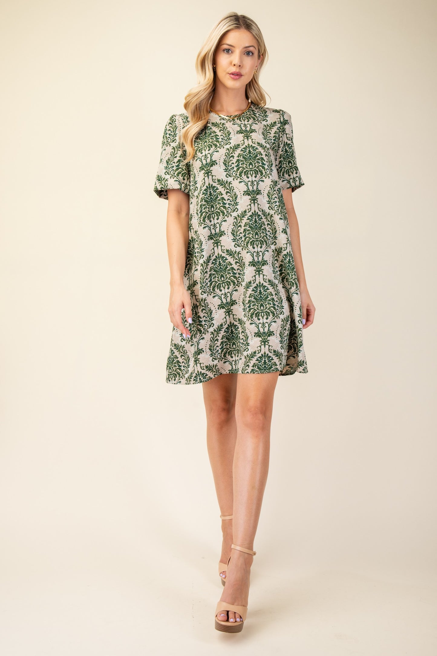 Printed Shift Dress