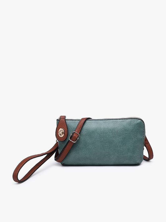Kendall Twist Lock Crossbody/Wristlet Bag