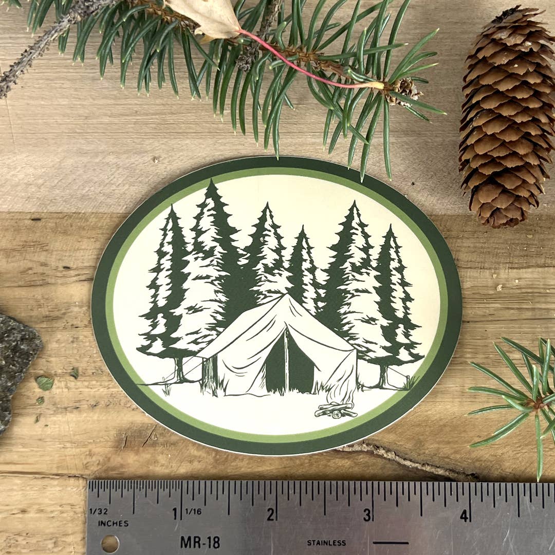 Camping Sticker