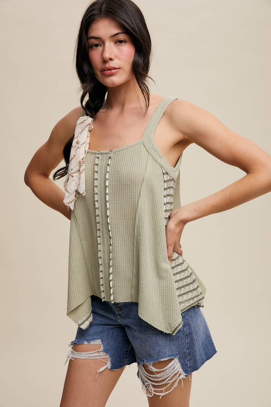 Boho-Inspired Textured Tank Top