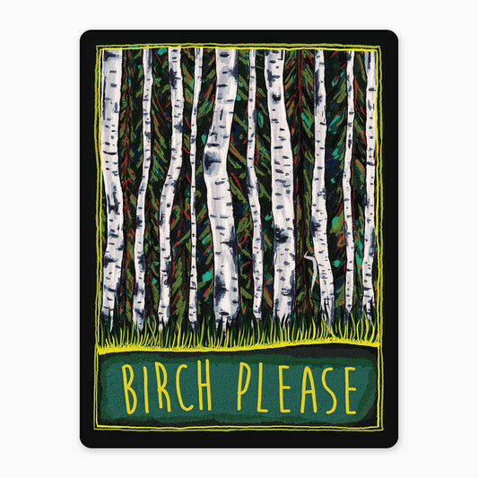 Birch - 3" Art Sticker