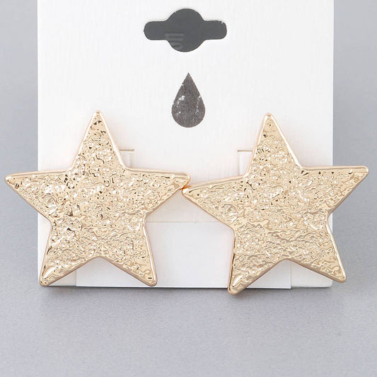 I’m a Star Hammered Earrings