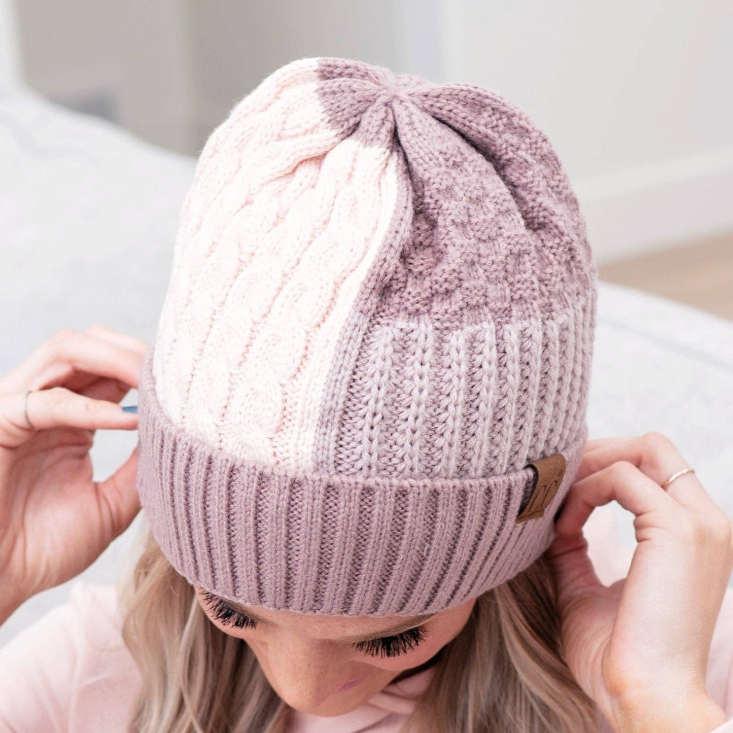 CC Color-Blocking Beanie