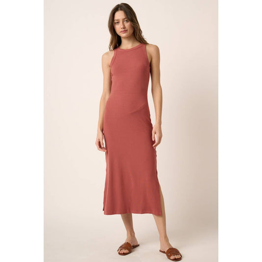 Premium Ribbed Knit Tank Dress