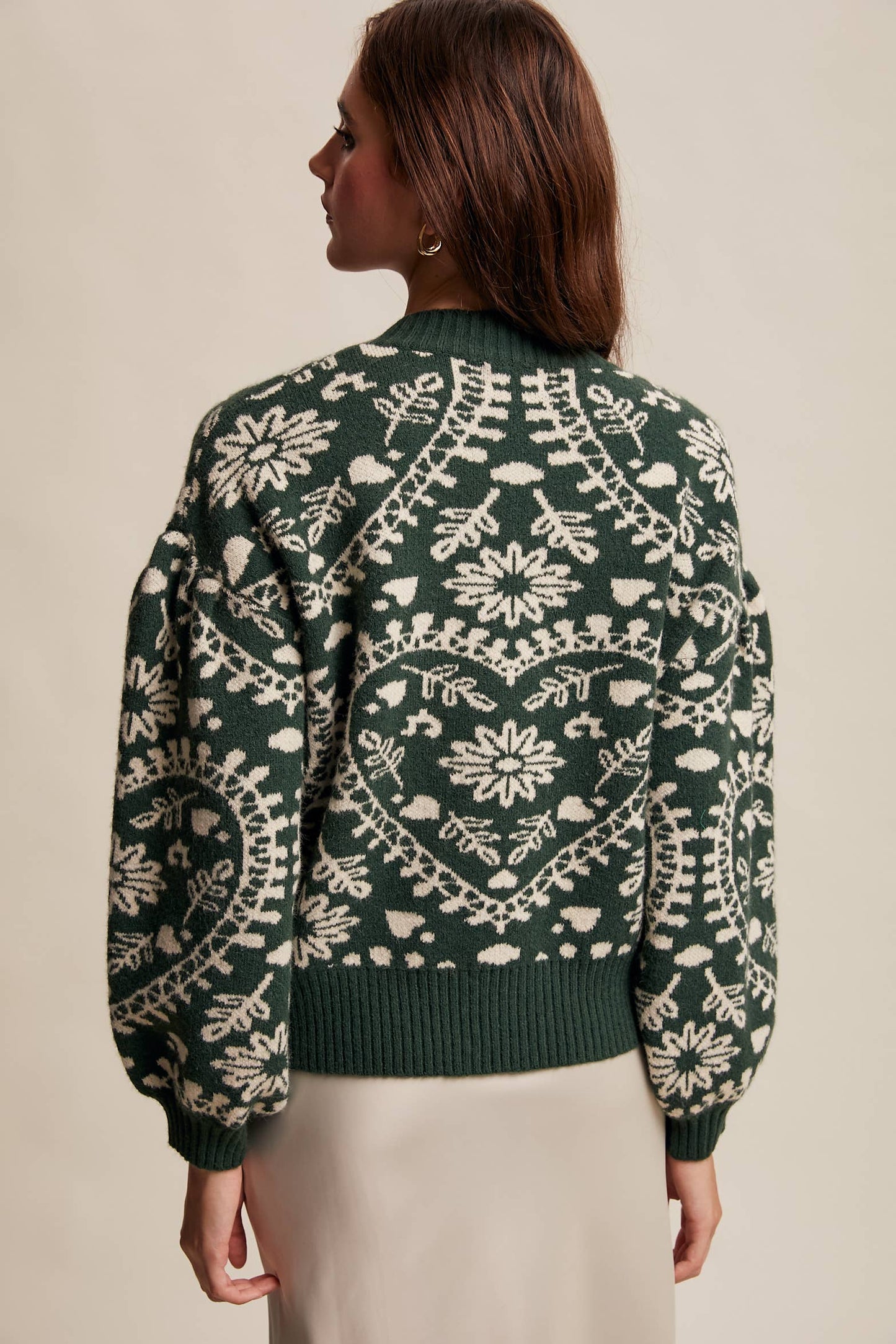 Jacquard Knit Sweater